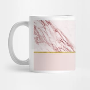 Alabaster rosa & gold on blush Mug